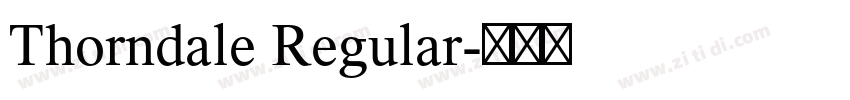 Thorndale Regular字体转换
